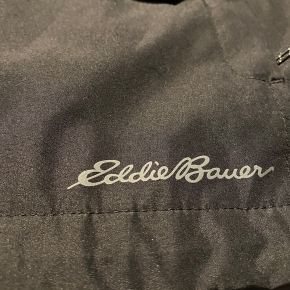 Men’s Black Eddie Bauer Windbreaker w/Hood - Picture 7 of 11